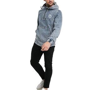 Chaqueta de Mezclilla para Hombre, Fabricantes Profesionales, Chaqueta de Mezclilla con Botones y Manga Larga - Product Image 2