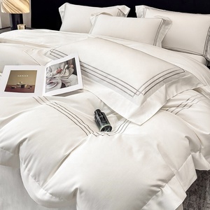 Juego de Sábanas de Algodón de Fábrica China, Diseño de Hotel, Juego de Ropa de Cama de 5 Estrellas, Tela de Satén de Algodón, Juego de Funda de Edredón - Product Image 6