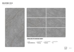 Carreaux de porcelaine brillants de haute qualité, grand format 600x1200, pour sols et murs, destinés aux projets haut de gamme - Product Image 5