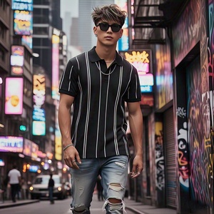 Camiseta Polo de verano y otoño para hombre, diseño de uniforme de oficina antiarrugas de alta calidad, polos de talla grande para hombre - Product Image 2