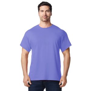 Lavender <b>Purple</b> Mens Classic Crew Neck Short Sleeve T Shirt Plain Cotton Tee Regular Fit Casual Basic Custom Logo Wholesale - Product Image 1