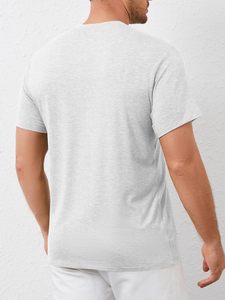 Camiseta Moderna para Hombre, Venta al por Mayor, Algodón Premium, Manga Corta, Cuello Redondo, Corte Holgado, Estilo Urbano, Ropa Casual de Moda - Product Image 5