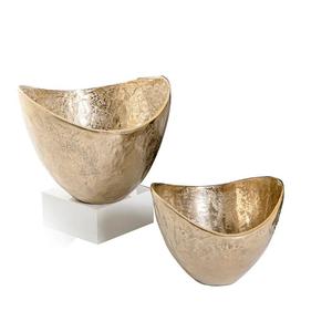 Bol de service en métal au design élégant, forme ronde, pour fruits, pour la maison, les restaurants, les fêtes, design personnalisable, style moderne - Product Image 2
