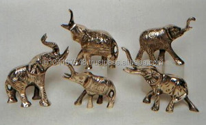 Décoration de tête d'éléphant moderne de luxe Motifs d'animaux assortis Fête d'anniversaire de table en métal aluminium Prix de gros - Product Image 2
