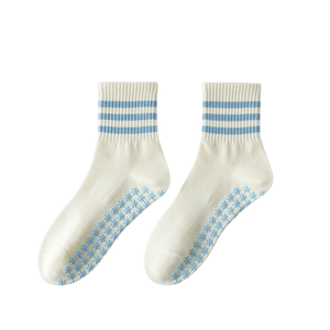 Wholesale Non-Slip Sports Fashion Custom Logo Women Fitness Gym Grippy Anti Slip Yoga Ruffle Fitness Breathable Pilates <b>Socks</b> - Product Image 3