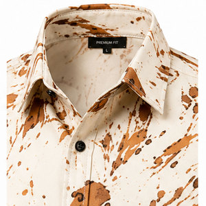 Chemise décontractée florale pour homme de qualité supérieure avec tissu léger et coupe moderne confortable - Product Image 3