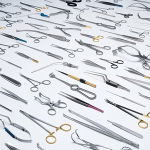 43-<b>PC</b> Basic <b>Set</b> Stainless Steel Manual Surgical Instruments Plastic Surgery Vinyard Facelift Kit Class II High By Grip Surgical - Product Image 1