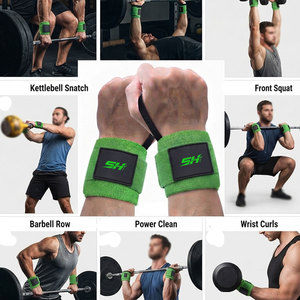 Muñequeras de Alta Intensidad para Protección de Muñecas, Ideales para Kettle Snatch, Sentadillas con Barra, Remo con Barra, con Logotipo Personalizado - Product Image 5