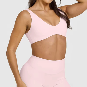 Nouveau soutien-gorge de sport sans couture pour femmes, à maintien moyen, résistant aux chocs, pour les poitrines généreuses - Course à pied, yoga, fitness - Product Image 5
