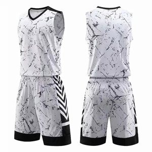 Uniforme de Baloncesto Auténtico de Materiales Premium para Hombre, Talla Grande, Estampado de Verano, OEM Personalizado, Elegante, Transpirable, de Malla, Sin Mangas - Product Image 1