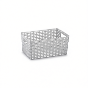 Cesta de Almacenamiento de Plástico Plateado CESTA RATTAN N2 6L 29 X 19.5 cm - Product Image 1