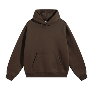Custom Puff Print Blank Hoodies 400gsm Heavy Fleece Oversized Pullover Streetwear Hoodies No MOQ - Product Image 2
