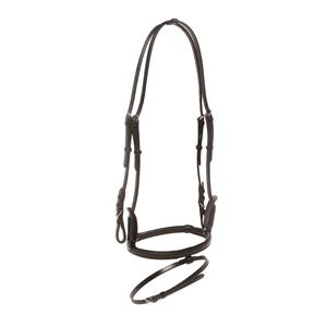 Nouveau Style combiné bandeau de base double muserolle pour cheval indien produit en cuir équestre pour l'équitation - Product Image 6