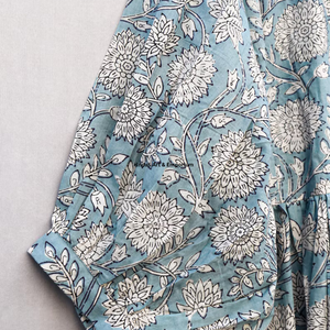 Beautiful floral Cotton Block Printed dress Dress For Casual wear Hand Block Printed Dress - Product Image 5