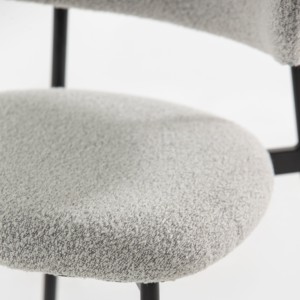 Chaise de salle à manger Vandana Zentrix Vento Taupe avec un design ergonomique moderne et un confort premium - Product Image 4