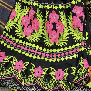 Customized High Quality Embroidery <b>Skirts</b> for Women Breathable Cotton <b>Elastic</b> Waist Embroidery <b>Skirts</b> - Product Image 1