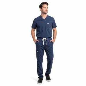 Conjunto de Uniforme Médico de Algodón para Hombre, Ropa de Hospital, Diseño de Logotipo OEM Personalizado, Trajes Médicos Transpirables para Hombre, Personalizados - Product Image 1