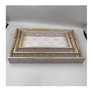 Bandeja DE SERVICIO DE MADERA elegante hecha a mano, diseño impreso para comedor, cocina y fiestas, decoración elegante para el hogar - Product Image 6