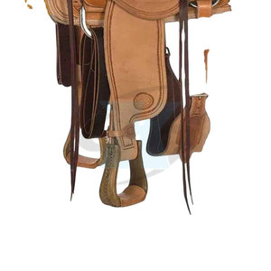 Silla de Montar Profesional para Equitación con Asiento Acolchado Suave y Acabado en Cuero Resistente para Actividades Diarias de Montar - Product Image 2