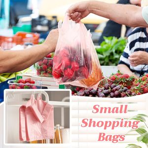 T Shirt Bags Bulk Plastic <b>Shopping</b> Bags with Handles for <b>Small</b> Business, Retail, Grocery, Merchandise, Convenience Store - Product Image 5