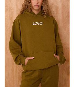 Vente en gros de sweats à capuche 350 GSM en coton biologique, gaufrés 3D, à coupe carrée et surpiqués, anti-boulochage, sans cordon, écologiques, pour l'hiver - Product Image 1