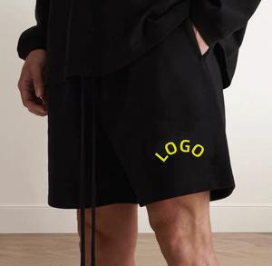 Pantalones Cortos Deportivos para Hombre, Unisex, de Felpa Francesa con Cordón, Transpirables, Casuales, de Algodón Orgánico, Ecológicos, de Secado Rápido, para Entrenamiento y Gimnasio - Product Image 5