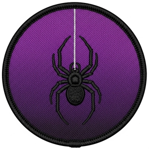 Parche termoadhesivo personalizado para ataúd, rojo y negro, con insignia bordada de círculo, cruz de vampiro, bordado a máquina gótico, aplique de Halloween para coser - Product Image 5