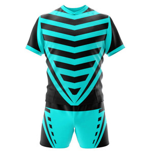 Conjunto de Camiseta y Pantalones Cortos de Rugby Transpirables con Estampado Digital, Tallas Grandes, Ropa Deportiva para Equipos, Personalizada, Unisex, Antibacteriana, de Secado Rápido - Product Image 4