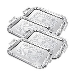 Decorative Serving <b>Tray</b> with Metal Frame Luxury <b>Vanity</b> <b>Tray</b> Custom Design - Product Image 3