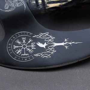 Couteau à pizza de style hache forgé à la main, qualité supérieure, vente en gros, lame forgée de qualité industrielle, manche en bois - Product Image 5