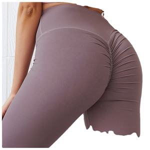 Pantalones de Yoga Ajustados para Mujer, Color Sólido, Venta Caliente 2026, Logotipo Personalizado Disponible, Cintura Alta, Spandex/Nailon, Leggings Ligeros - Product Image 4