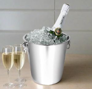 Seau à glace en métal léger pour refroidir le champagne, le vin et la bière, idéal pour les fêtes à domicile, les restaurants, les hôtels et les services de traiteur - Product Image 4