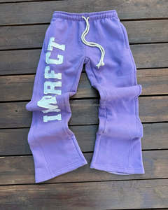 Vintage personalizado 3D bordado apliques rectos pierna ancha Flare Jogger pantalones de chándal para Hombres estilo Streetwear - Product Image 3