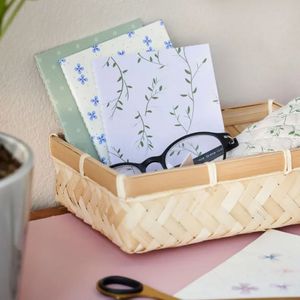 Bandeja de servicio de bambú rectangular rústica minimalista moderna personalizada para almacenamiento de frutas hogar cocina restaurante Decoración - Product Image 2