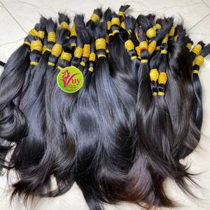 Extensiones de Cabello Humano Virgen de Primera Calidad, Cabello Natural en Bruto, Color Natural, Cutícula Alineada, Cierre de un Solo Donante, Doble Trama a Máquina - Product Image 2