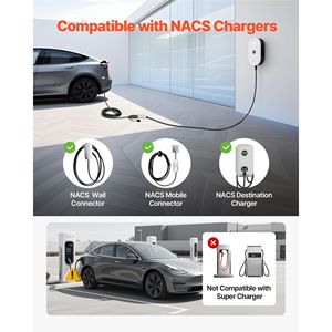 Cavo di Prolunga per Caricatore EV Tesla 48Amp 21 ft Max 240V 11.52 kW con Spina NACS, Usato, 16A Livello 1/2 per Tesla Mobile - Product Image 4