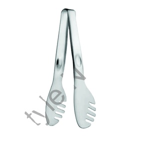 Ustensiles de cuisine classiques Mini pince à glace en acier inoxydable argent miroir polonais Moosic pâtisserie serveur cuisine outil de service - Product Image 1