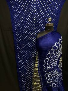 <b>Red</b> Hand Drawn Silk <b>Saree</b> Women Traditional Indian Pakistani Wedding Floor-Length Ethnic Sari Regular Fit All Seasons - Product Image 1