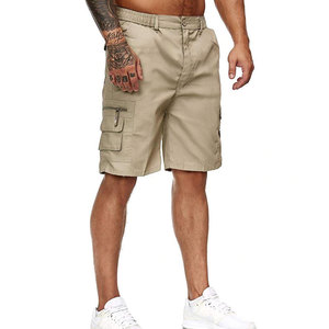 Best Selling <b>Men's</b> Casual Cotton Shorts High Quality Loose Fitting Workout <b>Trunk</b> Side Pockets Solid Board Shorts Plain Dyed - Product Image 6