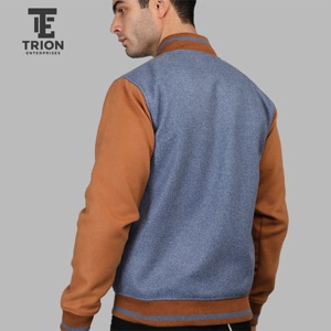 Men's Varsity Letterman <b>Jacket</b> Classic <b>Baseball</b> <b>Bomber</b> <b>Jacket</b> Snap Button College Athletic Casual Outerwear Style for men - Product Image 6