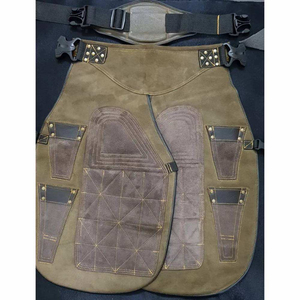 Professional Premium Farrier Half <b>Chaps</b> CE ISO-13485 Certified Durable Strength Cow Leather for Horse Shoeing Equestrian - Product Image 2