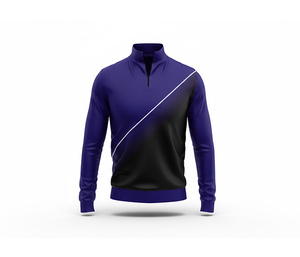 <b>Lightweight</b> Sublimated Sports <b>Jacket</b> with Water Zipper for Men <b>Women</b> Youth Sportswear Quick Dry Team Pullover - Product Image 2