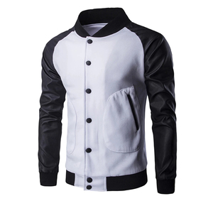 Chaqueta Varsity de Alta Gama para Hombre, con Logotipo Personalizado Bordado, Diseño de Parches, Corte Holgado, Moda Urbana Premium - Product Image 3