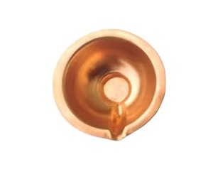 <b>Mandir</b> Essential Brass Diya Classic Design Oil Lamp Spiritual Style Diwali Decoration - Product Image 5