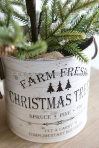 Seau en étain de haute qualité avec poignée Design attrayant en métal de qualité supérieure parfait pour Pâques Halloween décor à la maison fournitures décoratives - Product Image 5