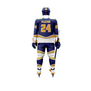 Nouvelle tenue de hockey sur glace pour hommes adultes, personnalisable, imprimée, respirante, 100% polyester, légère, manches longues, confortable - Product Image 3