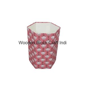 Fleur artisanale DIY imprimée sur tissu de coton avec support en carton pour petits espaces et appartements - Product Image 1