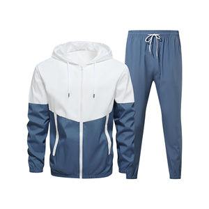 Nouveau design de survêtements de jogging avec poche latérale zippée pour téléphone, logo personnalisé, vêtements de sport, taille ajustable, survêtement pour homme - Product Image 1