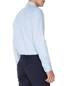 Chemise décontractée pour homme, haute qualité, respirante, manches longues, coupe classique, vente en gros, infroissable, 100% coton, tissu Dobby - Product Image 4