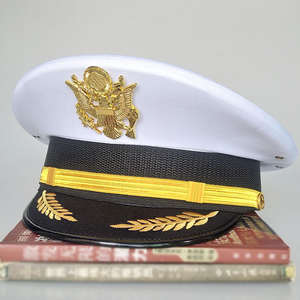 Sombrero de Ala Ancha para Hombre, Estilo Militar, con Insignia Bordada, 100% Algodón, para Uniforme de Exterior - Product Image 2